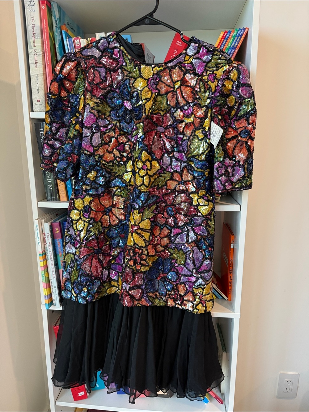 Richilene vintage silk beaded dress rare